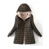 2024 Korean Style Slim Fit Fleece-Lined Hooded Cotton Coat, Warm Lambswool Women's Jacket for Autumn/Winter
