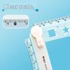 1Pcs Multifunctional Folding Ruler, 4 Colors Available, Clear Scale, Portable For Geometry Drawing & Measuring At School Home