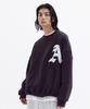 Akesi Signature Balloon Over Fleece Sweatshirt Charcoal