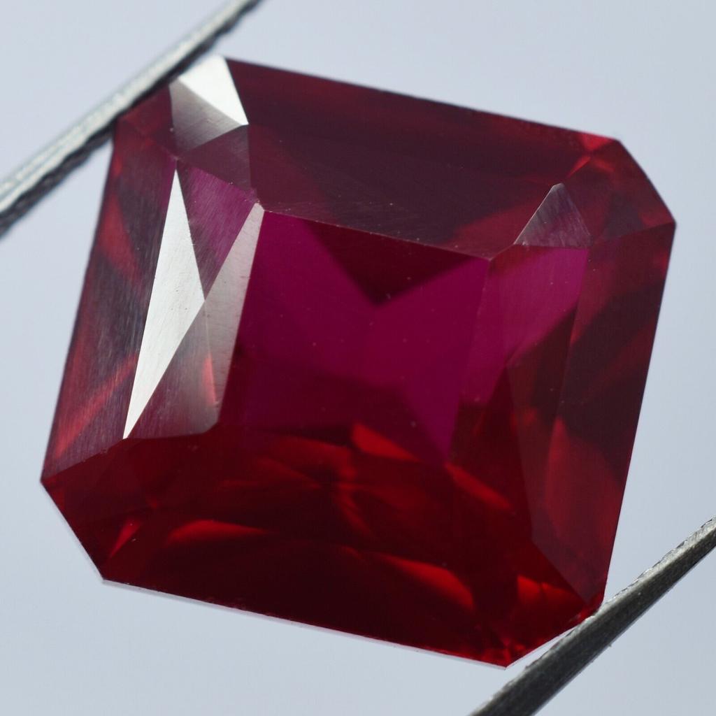 10.56 Ct Natural Stunning Square Shape Blood RED Ruby Loose CERTIFIED Gemstone mmY S-630