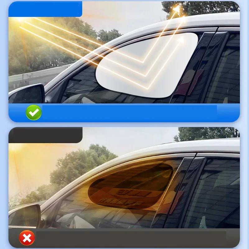 Car Side Window Curtain Universal Foldable Auto Sun Shade Cover Front Rear Side Window Shield Private Anti Sun UV Amagi