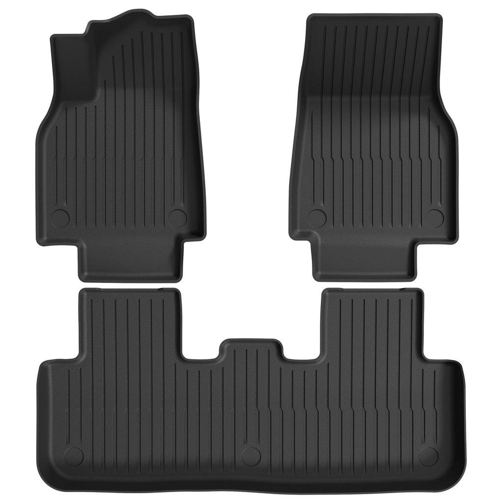 Eco-Friendly TPE Cargo Mats for Tesla Model 3/Y Refresh: All-Weather Front and Rear Coverage