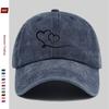 Pc Einfacher Herzlinien-Print Baseballkappe Unisex-Design Sonnenhut Mehrfarbig erhältlich Papa-Kappe Bequemer Leichter Sonnenhut