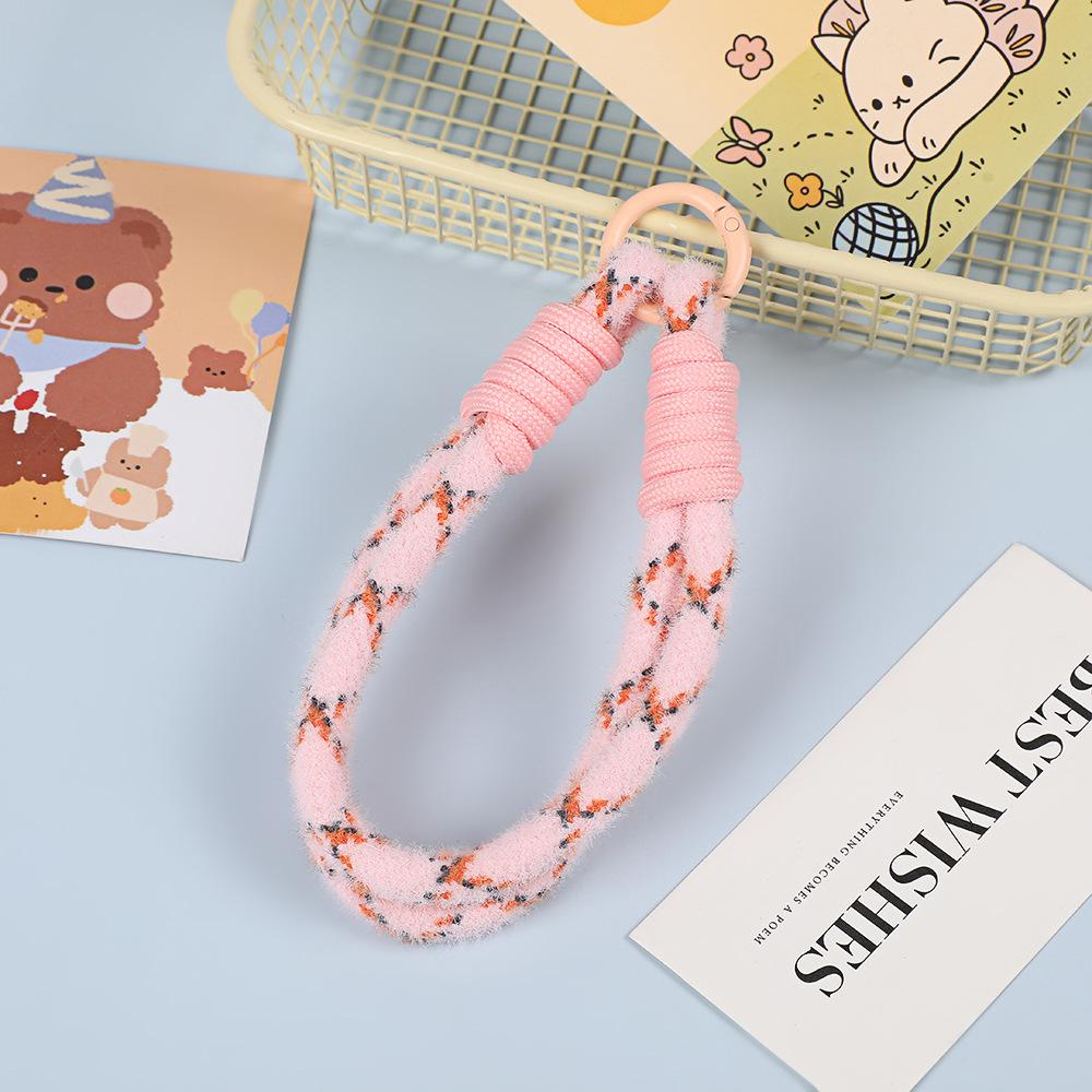 

Luxury Plush Wrist Strap and Keychain for Phone Case and Charm