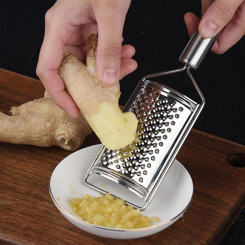 Micro-Blade Fine Grater - Stainless Steel Handle for Hard Cheese Carrot Ginger Lemon Zesting 6