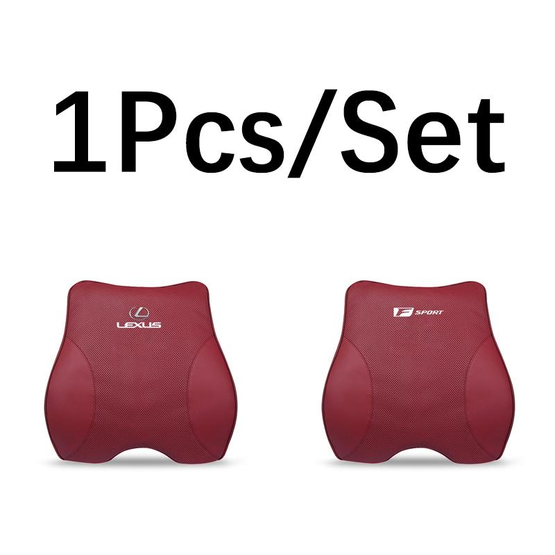 Hochwertiges Leder Auto Kopfstütze Lendenkissen Innenzubehör Für Lexus F SPORT ES UX 300e GS GX IS LS LX LBX NX RX 350h 450h