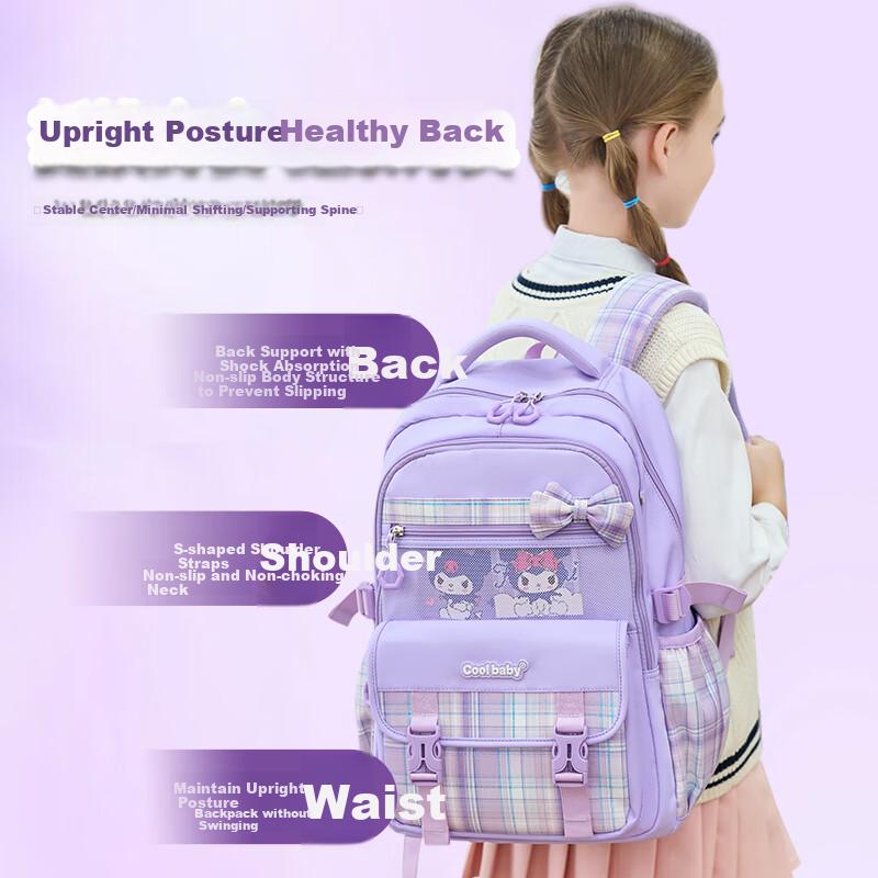 COOLBABY Capibara Backpack Pendant for Primary School Students, Children's Spine Protection And Load