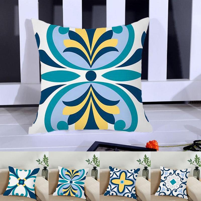 blue pillows for couch