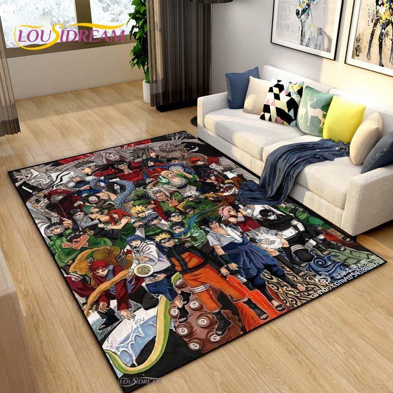 Bandai Naruto Cartoon Anime Carpet for Living Room Bedroom Cute Rugs Kitchen Door Kids Un-slip Floor Mats Alfombra Birthday Gift