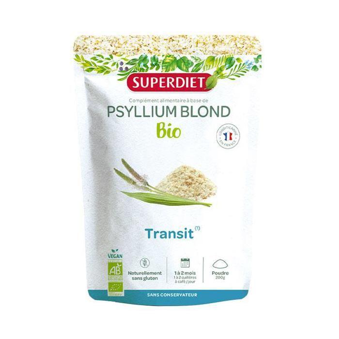 Superdiet Superfood Téguments de Psyllium Blond Bio 200g