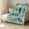 Coperta per Cavallo Regali per Cavalli Morbida Coperta per Cavallo per Bambine Accogliente Leggera Trapunta a Fiori Copriletto per Divano Letto Decorazione Camera da Letto