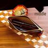 Luxurious Retro Zipper Pencil Case - Handmade, Large Capacity, Oil Wax Leather Pen Box for Students, Fountain Pen Holder