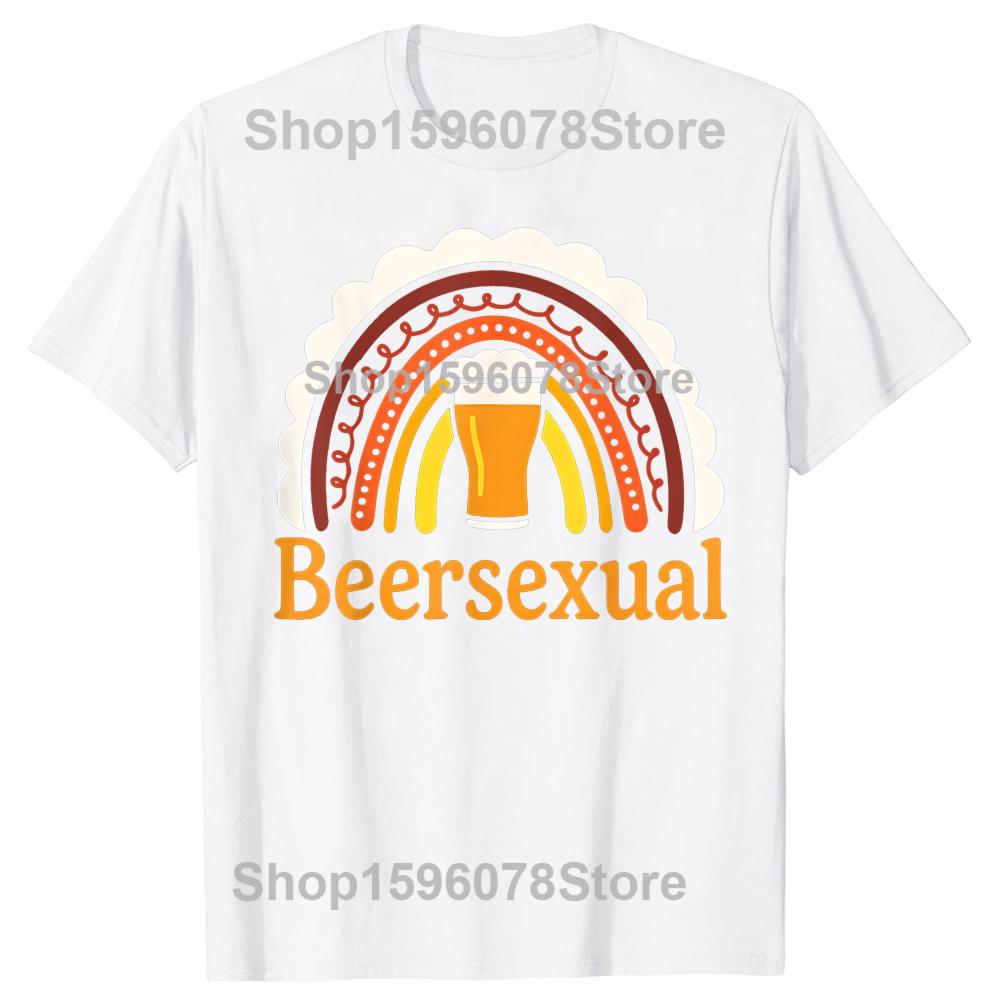 Im Beersexual Divertente Giorno dell'Amante della Birra Magliette da Bar Unisex Umorismo Streetwear Maglietta a Manica Corta Unisex Ampia Girocollo Abbigliamento