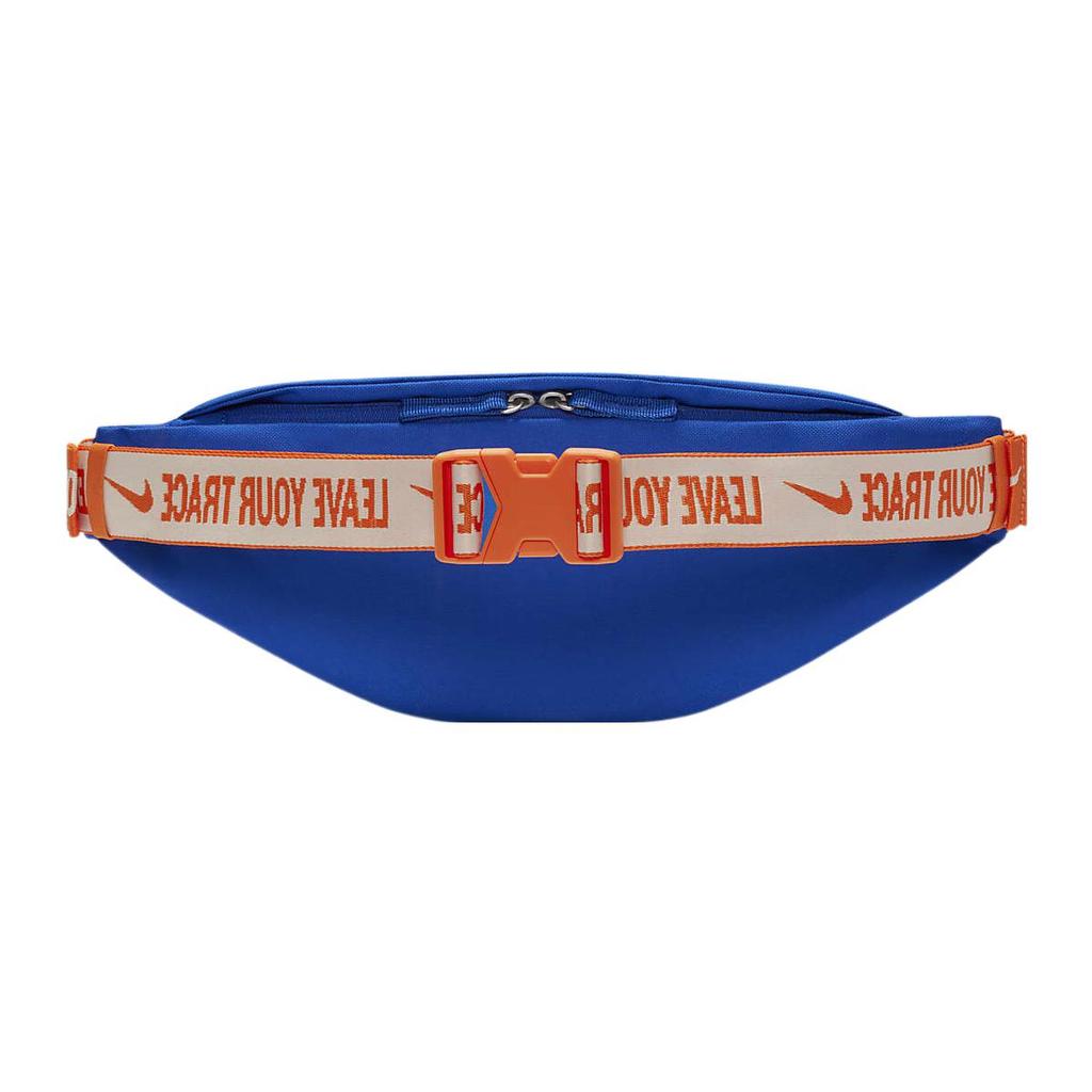 New Nike Heritage Polyester One Shoulder Crossbody Fanny Pack Regular Unisex Blue DV6072-405
