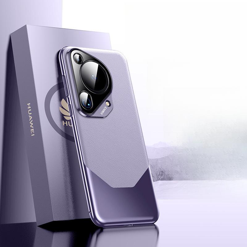 

Подходит для чехла для мобильного телефона Huawei Pura70ultra Ультратонкий кожаный Pura70pro + Кожаный чехол P70 для деловых мужчин Huawei Pura 70