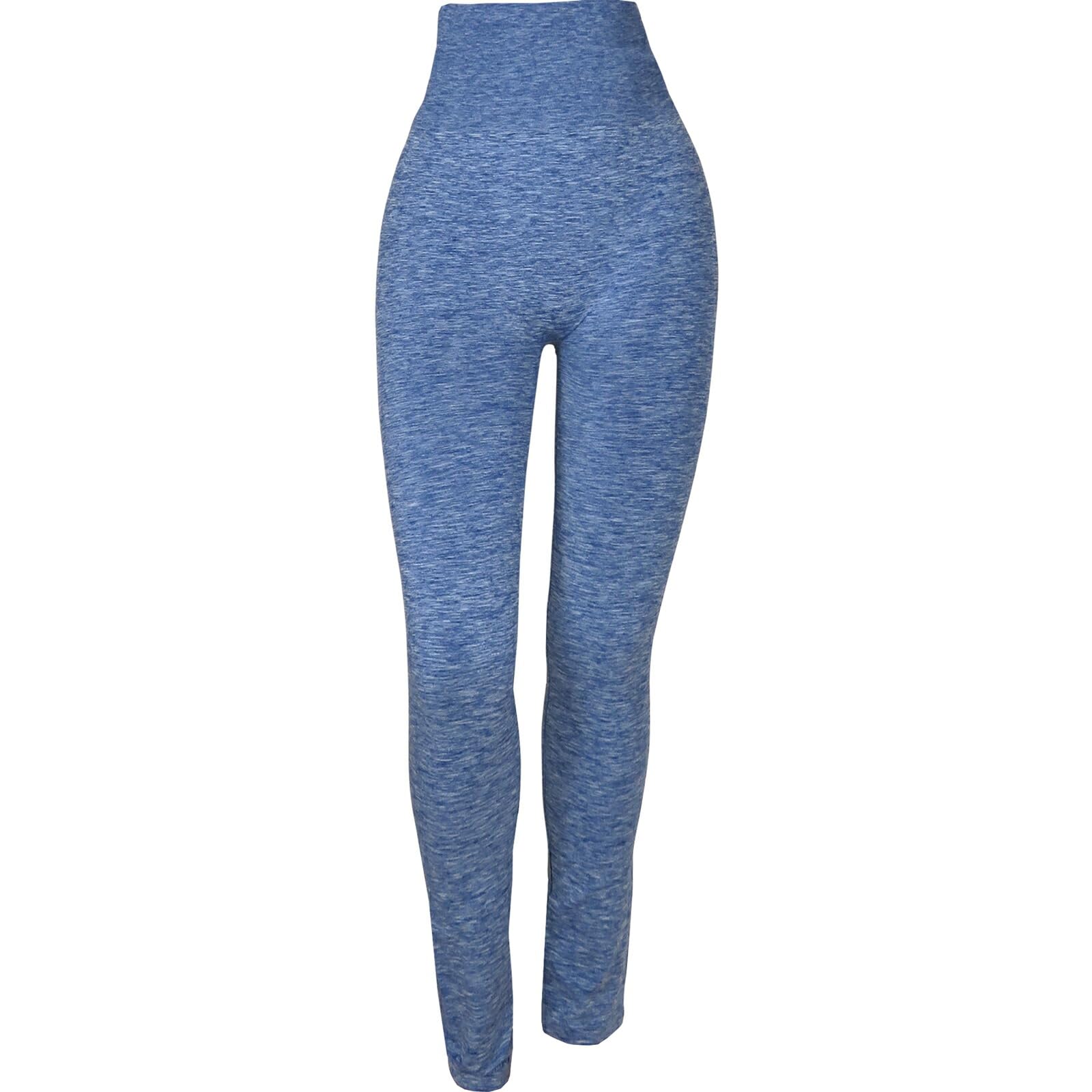 

Skine Pelle CONTO Melange Size LL ENYA-KARIN Shape-Up High-Waist Leggings, Blue,
