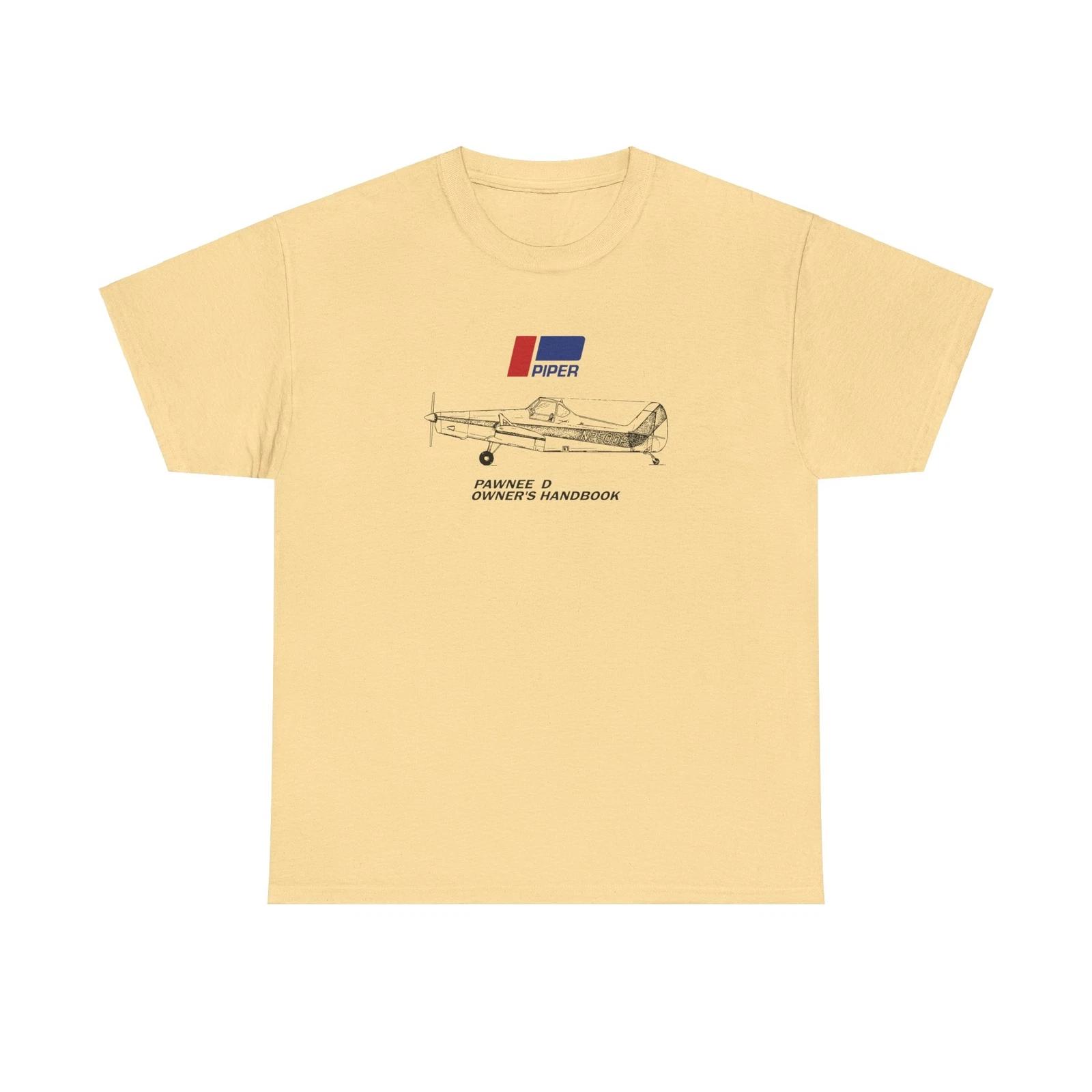 Piper PA-25 Pawnee Manual Graphic T-Shirt - Cropduster Aircraft Plane 9+ Colors! S
