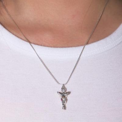 Fillow Heart Butt Cupid Necklace
