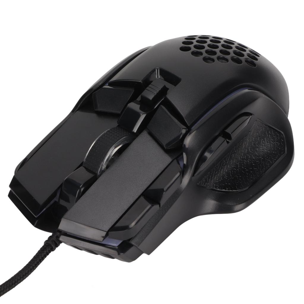 Mechanical Mouse Wired 13 RGB Effects 6 DPI Levels Maximum 12800DPI Ergonomic Gaming Mouse for Win