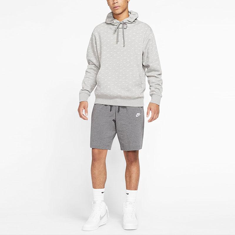 Nike Sportswear Club Solid Drawstring Straight-Leg Casual Shorts Men Bottoms Grey BV2772-071