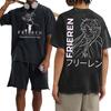 Japanese Anime Frieren Beyond Journey's End Graphic T-shirt Men Women Oversized Manga Casual Short Sleeve Clothing High Quality Female Male Tee Shirt