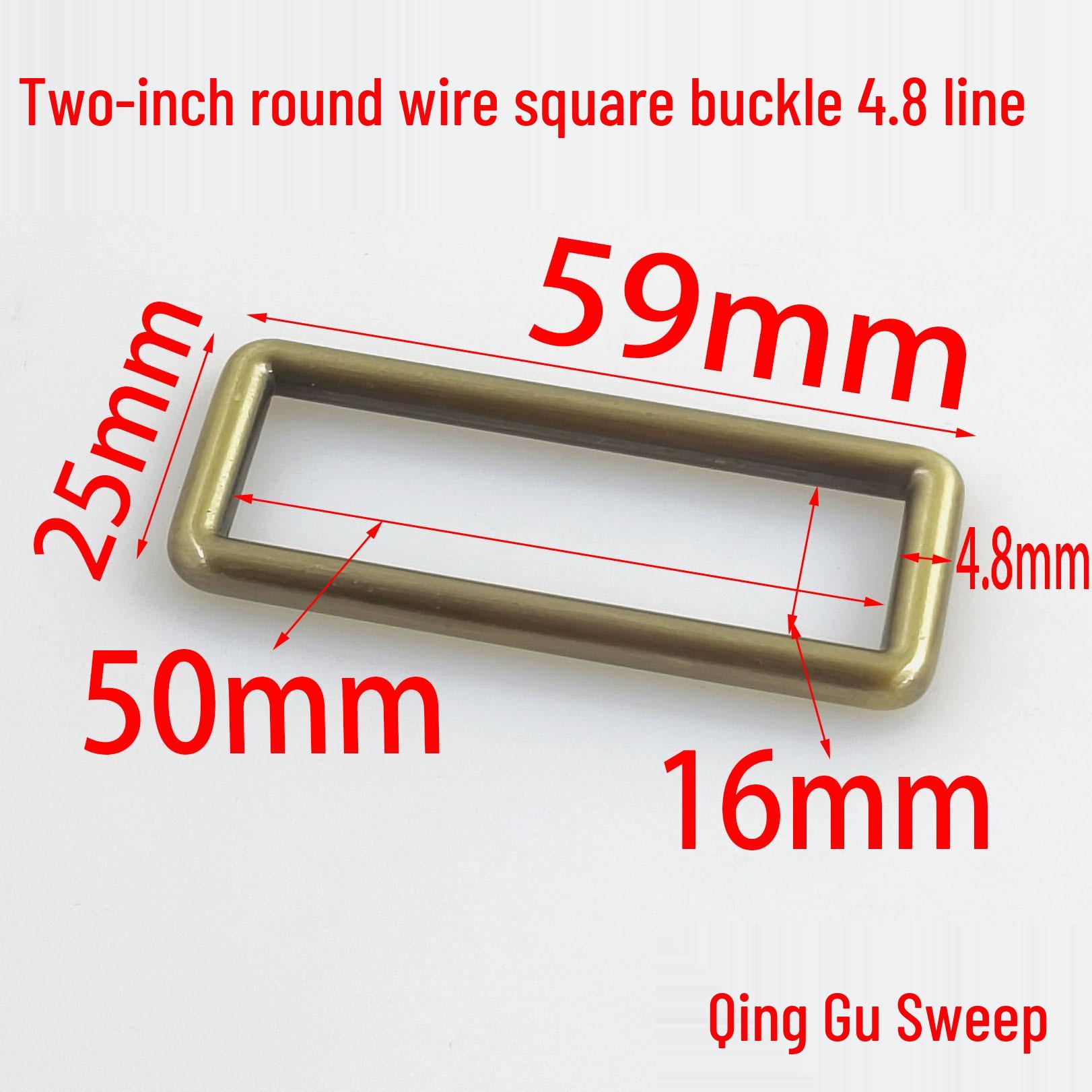 

Blue 50MM Round Buckle Webbing Strap with 4.8 Seamless Connection Ring for Bags and Suitcases