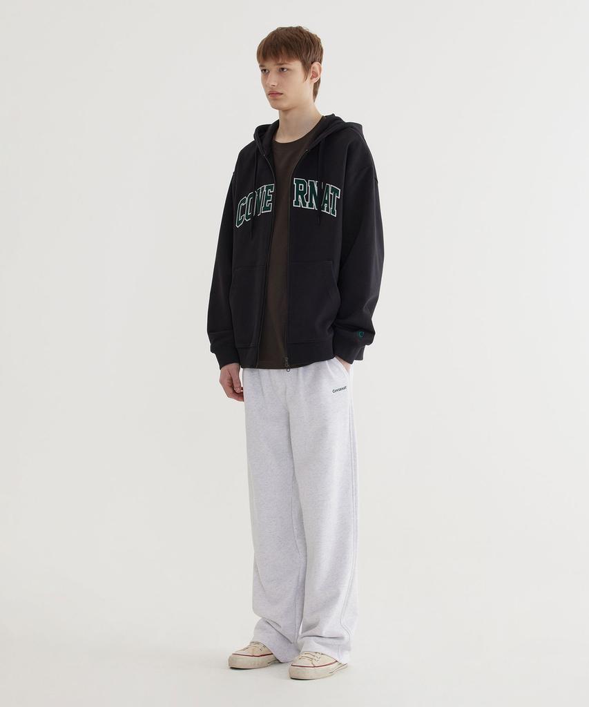 COVERNAT Semi-Wide Authentic Sweatpants Heather Gray
