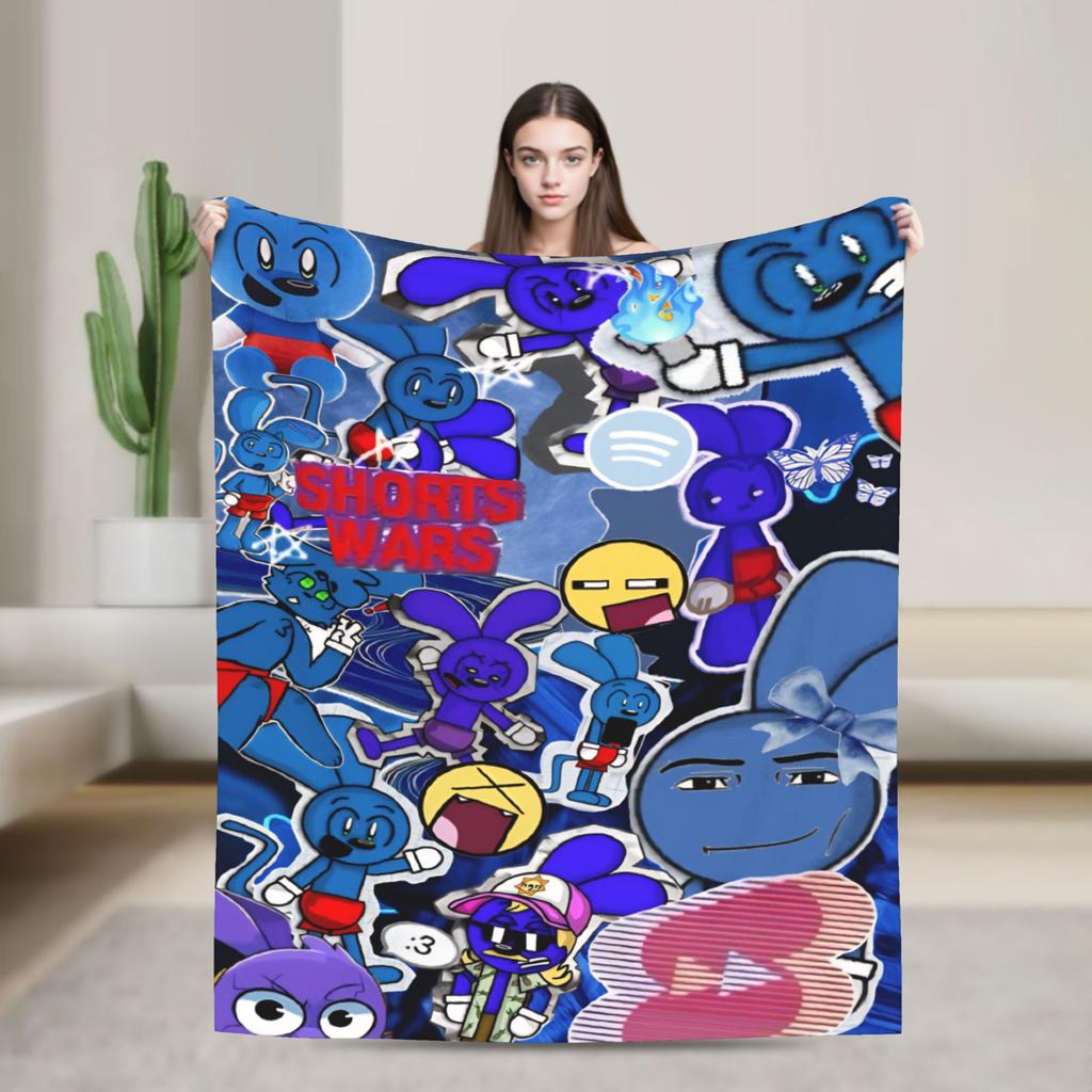 Toon Turf Blankets Velvet Multifunction Ultra-Soft Throw Blankets for Bed Quilt