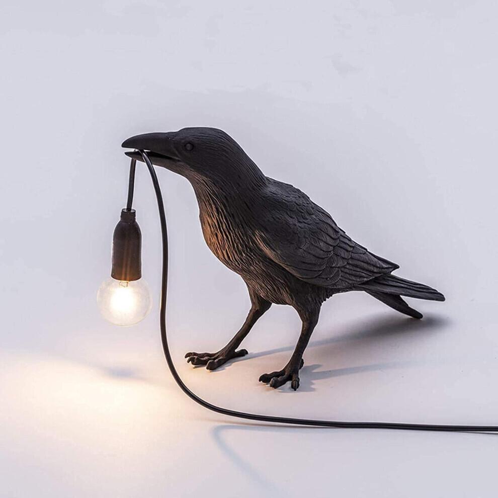 Bird Lamp Table Lamp Playing Raven/Applique, Modern Table Light, Bird Desk Lamp, Table Lamp Mordern Art Deco Table Lamps Bedside