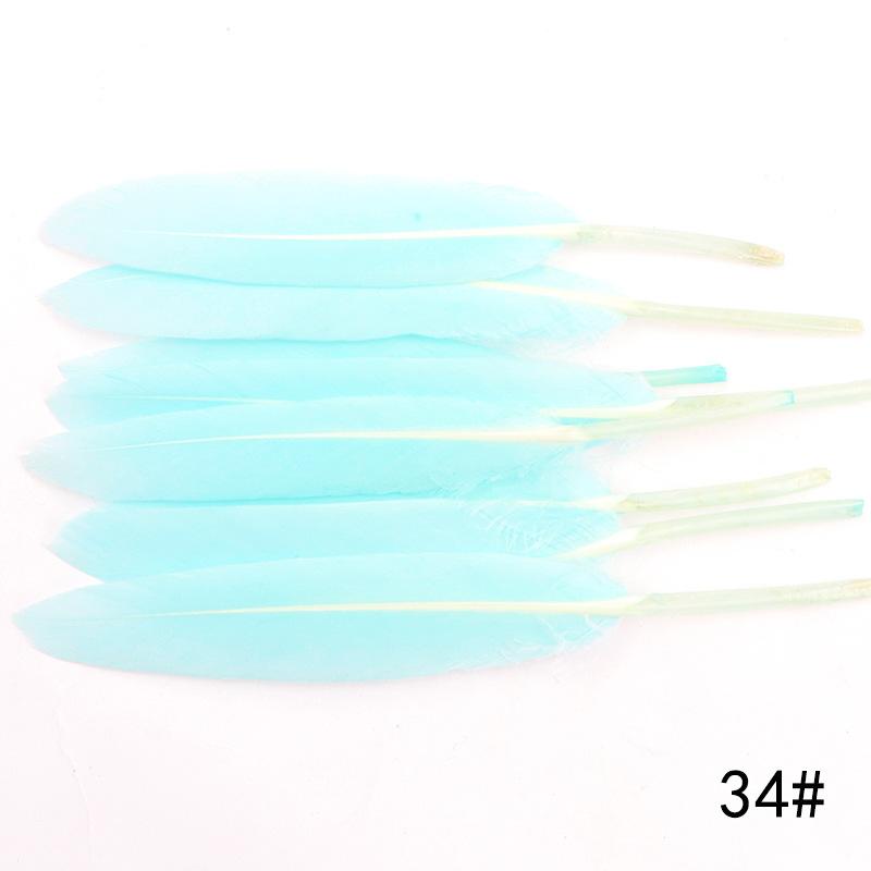 20Pcs Goose And Duck Feather Small Straight Knife 12Cm High Quality Color Diy Jewelry Material Accessories Real Hair