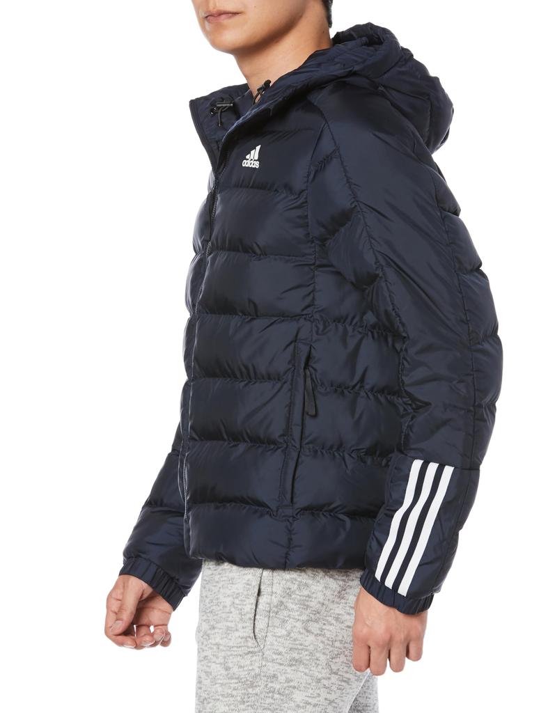 Adidas Itavic Midweight Hooded Jacket AV281 Legend Ink 3-Stripes Men's (GT1686) J/XO