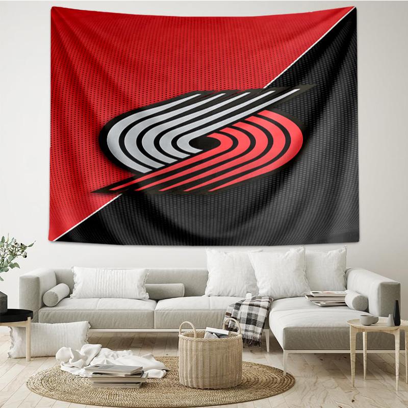 Trail Blazers Logo Quick-Dry Tapestry Hanging for Bedroom,Livingroom, Playroom,Decor Art Room Wall Tapestry Holiday and Birthday Gifts
