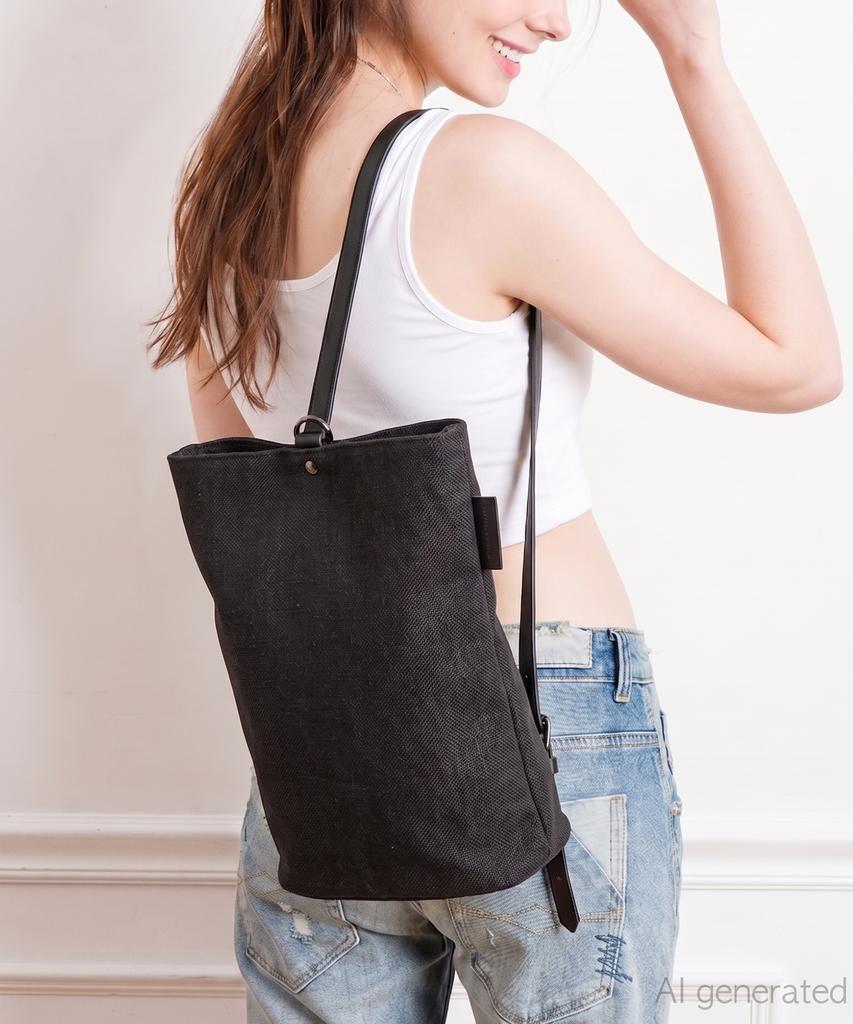 Bedford11Th Noir Bucket Shoulder Bag [Black Combo]