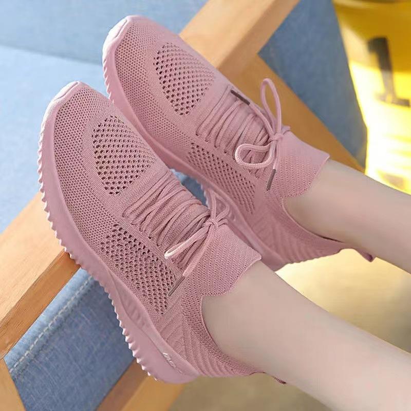 Breathable Shoes for summer 2025 Women's casual light flats Trendy comfortable mesh shoe Fashion ladies vulcanized shoes Mujer