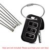 Wire Keychain Cable 5.91 Inch Stainless Steel for Key Ring Loop for Outdoor Hiking Luggage Tags