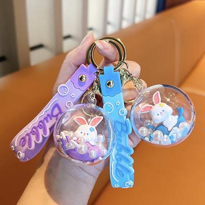 Mengqu Ball Paradies Kaninchen Schlüsselanhänger Kreativ Niedlich Schultaschenanhänger Zierlicher Kleiner Schmuck Mädchen Schlüsselanhänger