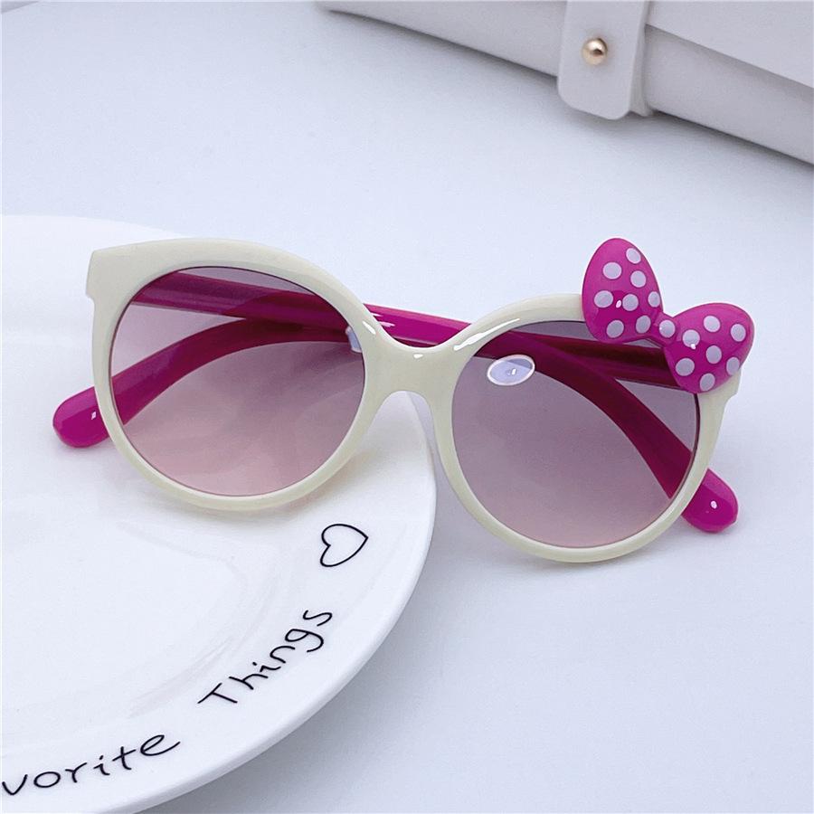 2025 Cute Sunscreen for Boys and Girls, Cute Baby Bow Children's Sunglasses, Little Princess Cartoon Glasses