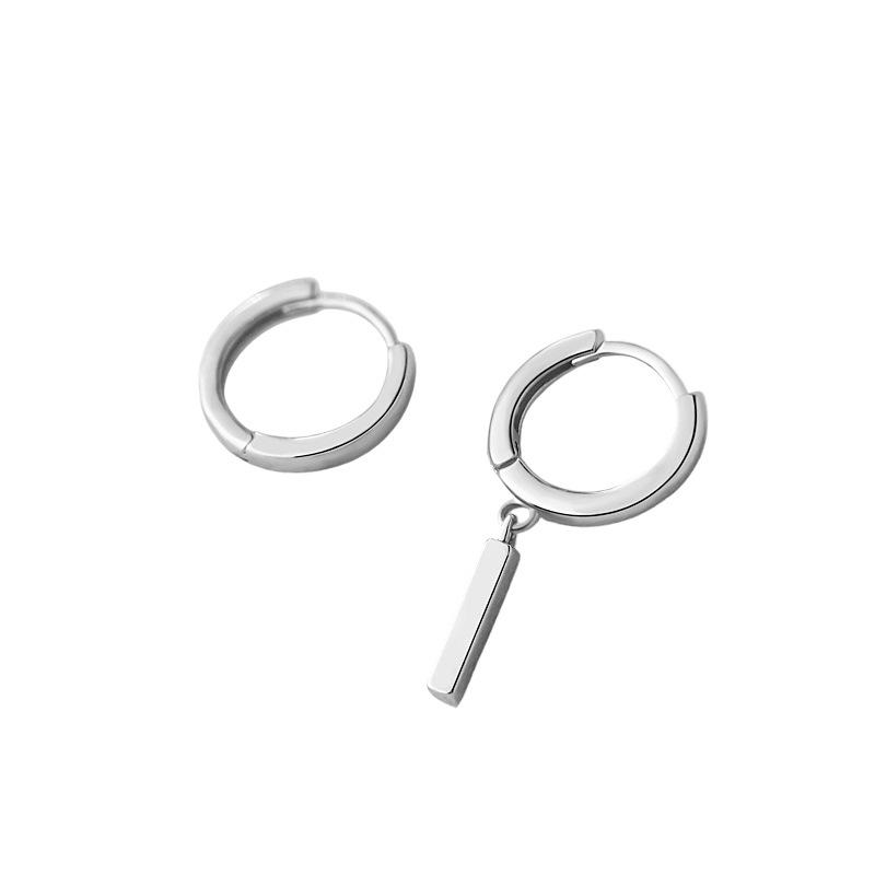 

Простые асимметричные серьги для женщин Минималистичные компактные нейтральные универсальные серьги