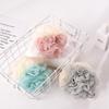 Two-Color Bath Loofah - Durable, Cute Shower Ball for Adults and Young Girls, Back Scrubber Bath Flower.