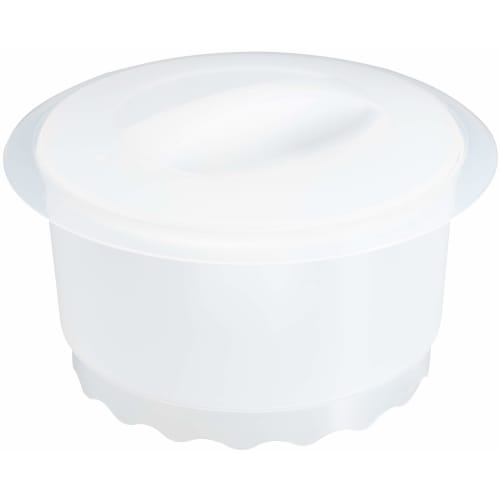 PEARL METAL Microwave Cooking White Chiffon Sponge Cake Pan, 18cm, Outer Diameter 220mm X Height 135mm, Easy To Cook In the Microwave, Made In Japan,