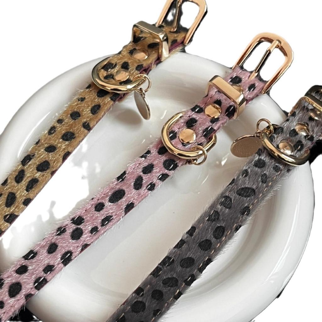 Shi Meisha: Süßes und cooles Leopardenmuster Lederseil Halsband Nischenpersönlichkeit Vielseitiges Halsband Spice Girl Gothic Dessous