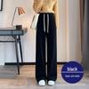 Chenille Lambswool High Waist Wide Leg Pants Women - Autumn/Winter Slimming Warm Straight Leg Pants