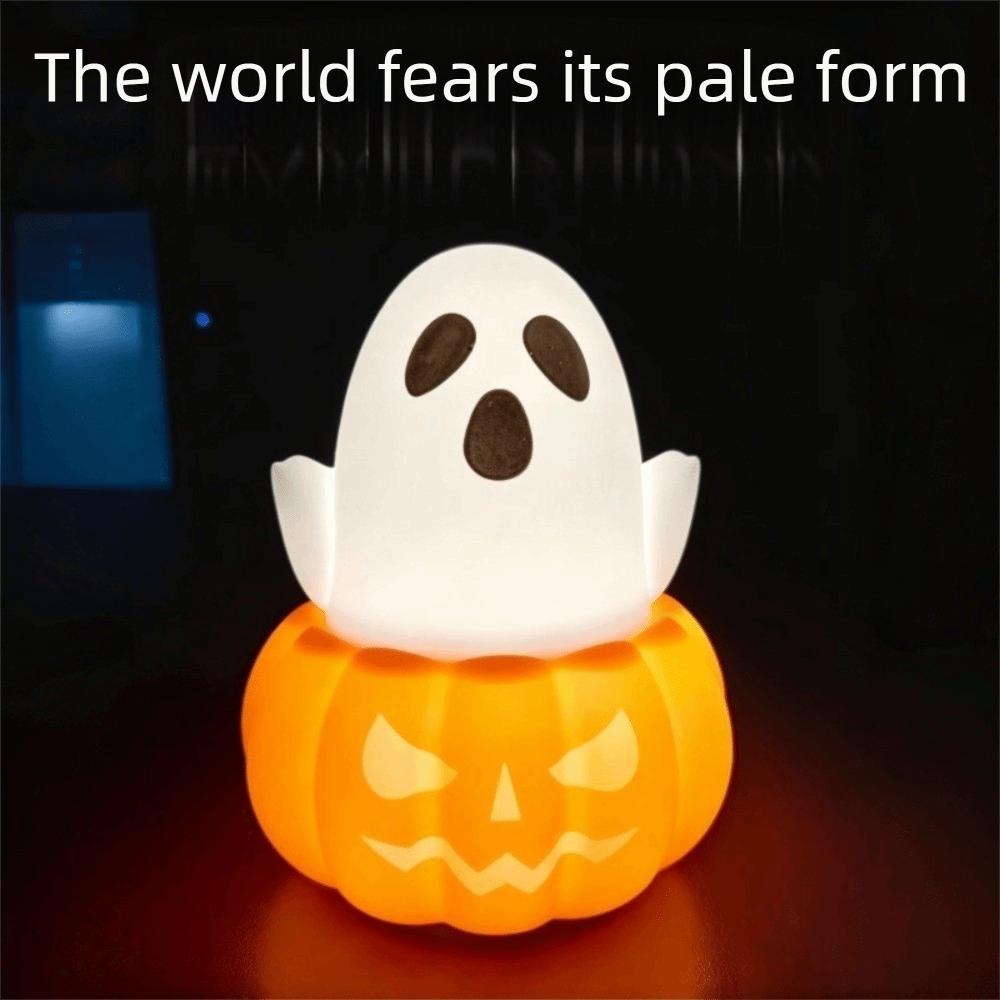 Tap Control Ghost Night Light Light Up Ghost Lamp Halloween Night Light Indoor Decoration
