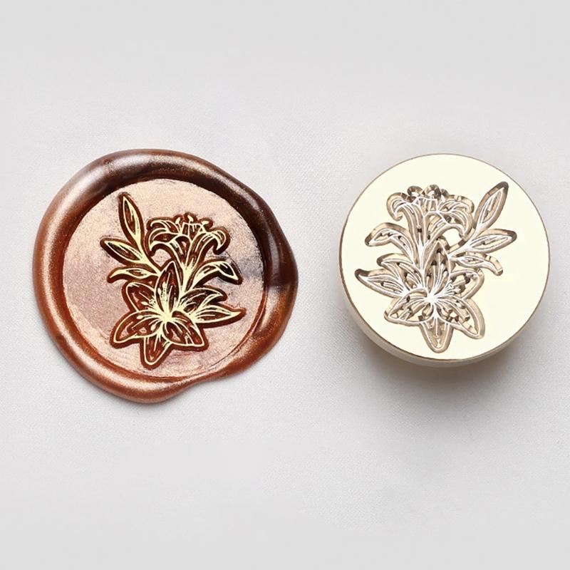 10Pcs Embossed Seal Stamp Head Scrapbooking Stamp Head for Appreciation Card Invitations Envelope Embellishment