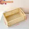 Collapsible Storage Box Plastic Storage Plastic Storages Box Cosmetic Organizer Desktop Plastic Baskets With Handle Bathroom Box