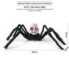 Sound Activated Face Spider for Halloween, Scary Animatronic Walking Spider Haunted House Prop Halloween Party Porch Decoration