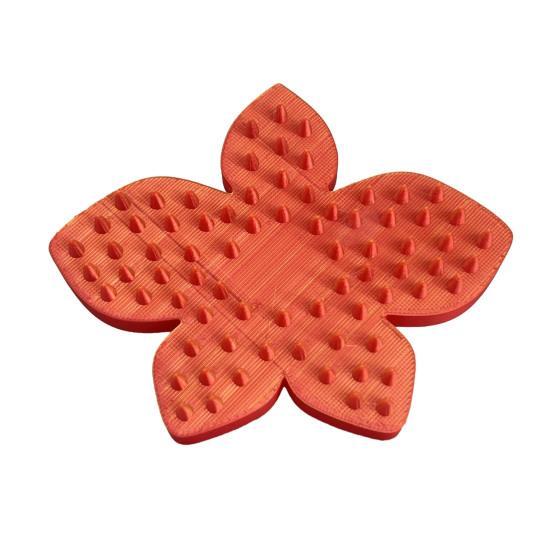 Scalp Massager Comb for Cats Dogs 3D Printed Flower Shaped Head Scratcher Scalp Massager for Stress Relief Pet Grooming