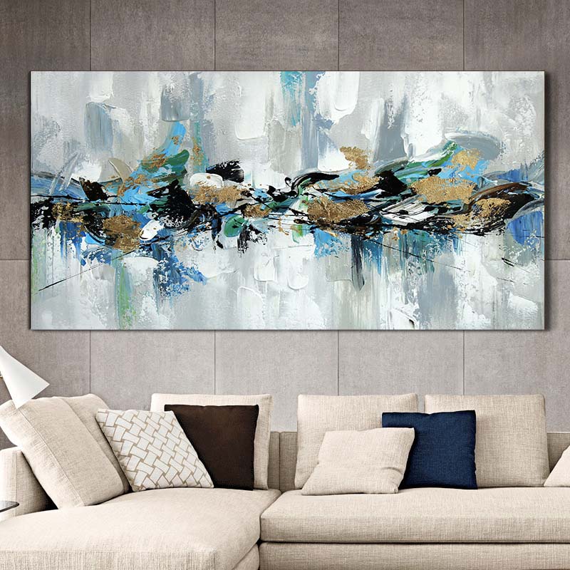 Colorful Abstract Oil Painting On Canvas Prints Wall Decor Art Pictures for Living Room Modern Home Decoration