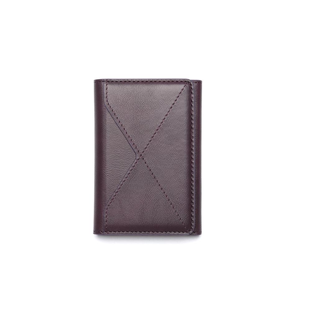 Apple MagSafe Magnetic PU Leather Card Holder with Multi-Card Slot for iPhone MagSafe Compatible фиолетовый
