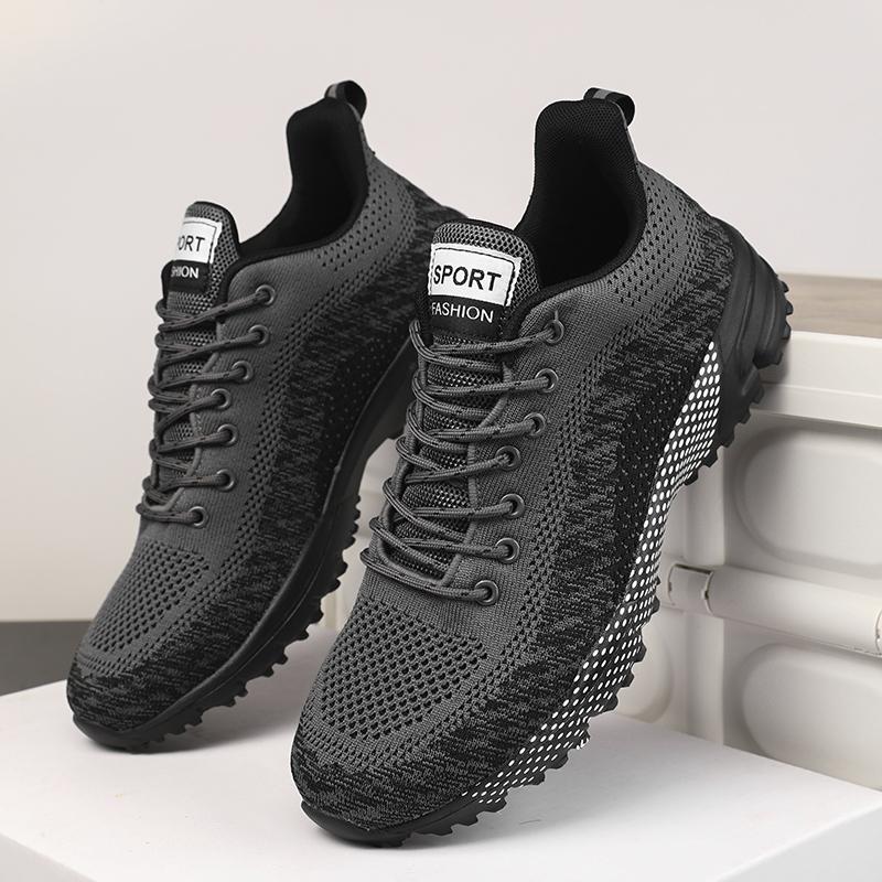 Fashion Summer Men's New Mesh Strap Tennis Sports Running Shoes Large Breathable Work and Leisure Vulcanized Shoes Zapatillas Hombre